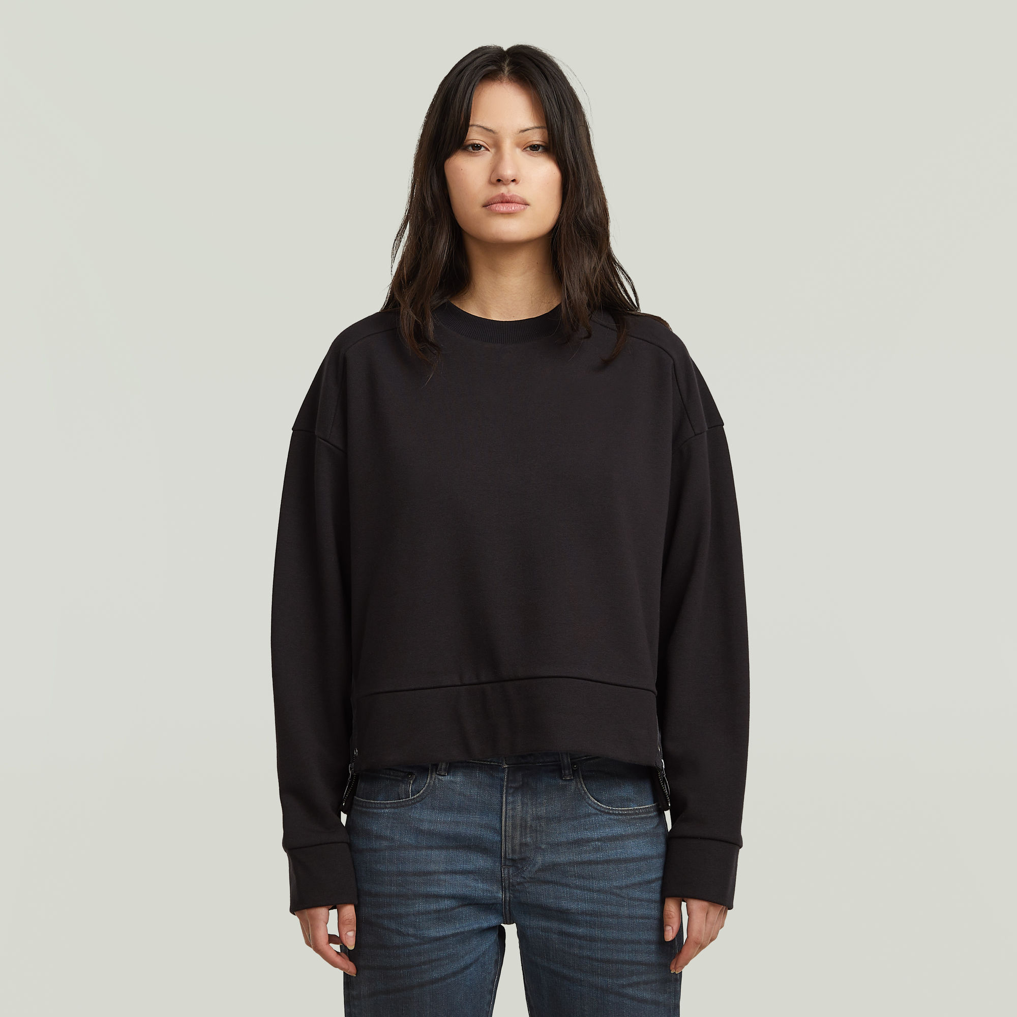G-Star RAW Biker Zip Sweater - Zwart - Dames