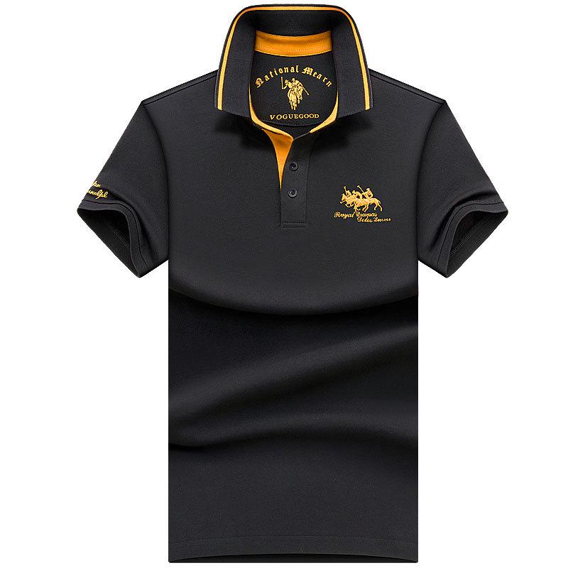 The BAY Paul Heren High-End Poloshirt - Zomer Korte Mouw Revers, Puur Katoen, Plus Size Beschikbaar XXL (160-175 jin)