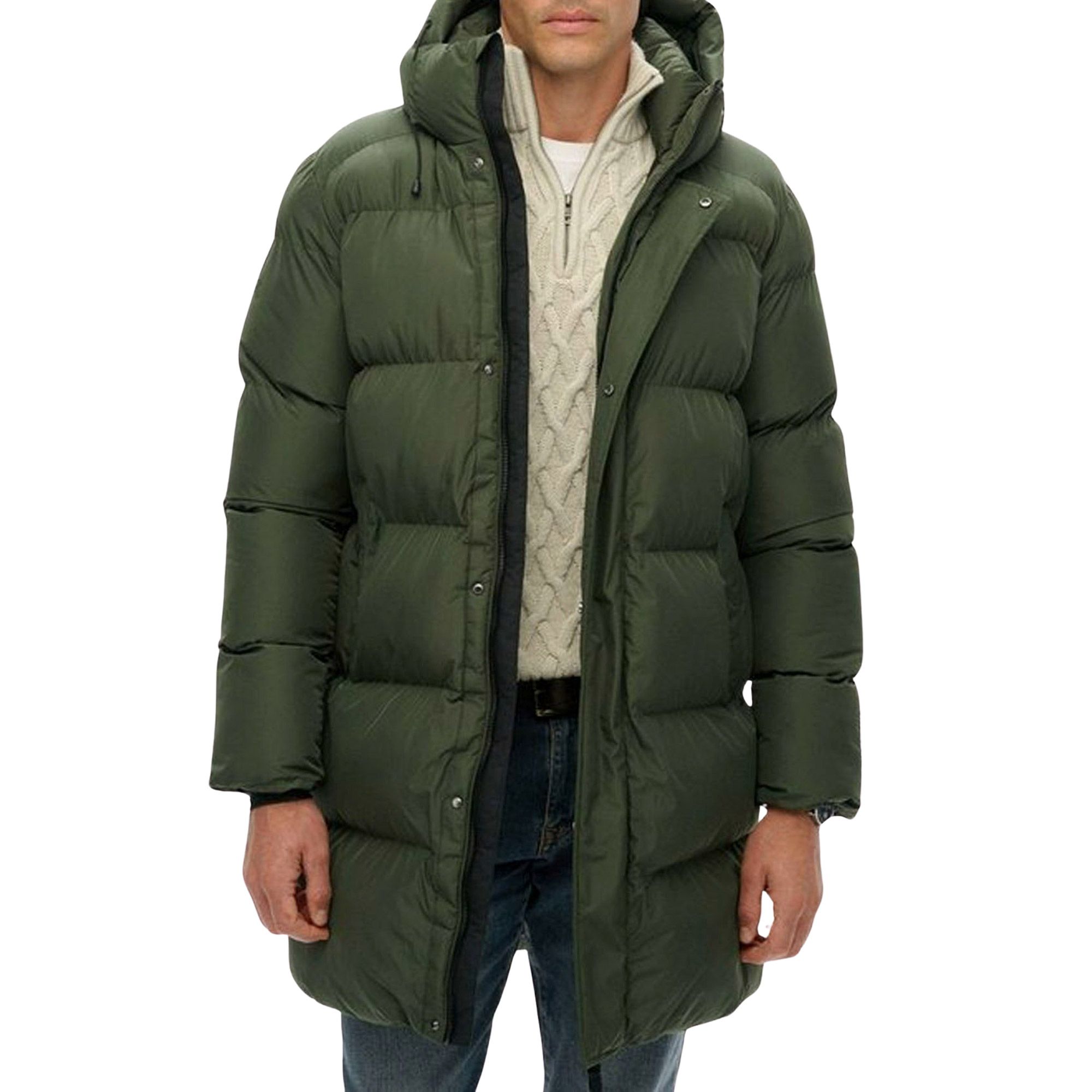 Superdry Fuji Padded Hooded Sports Puffer Mid Jas Heren