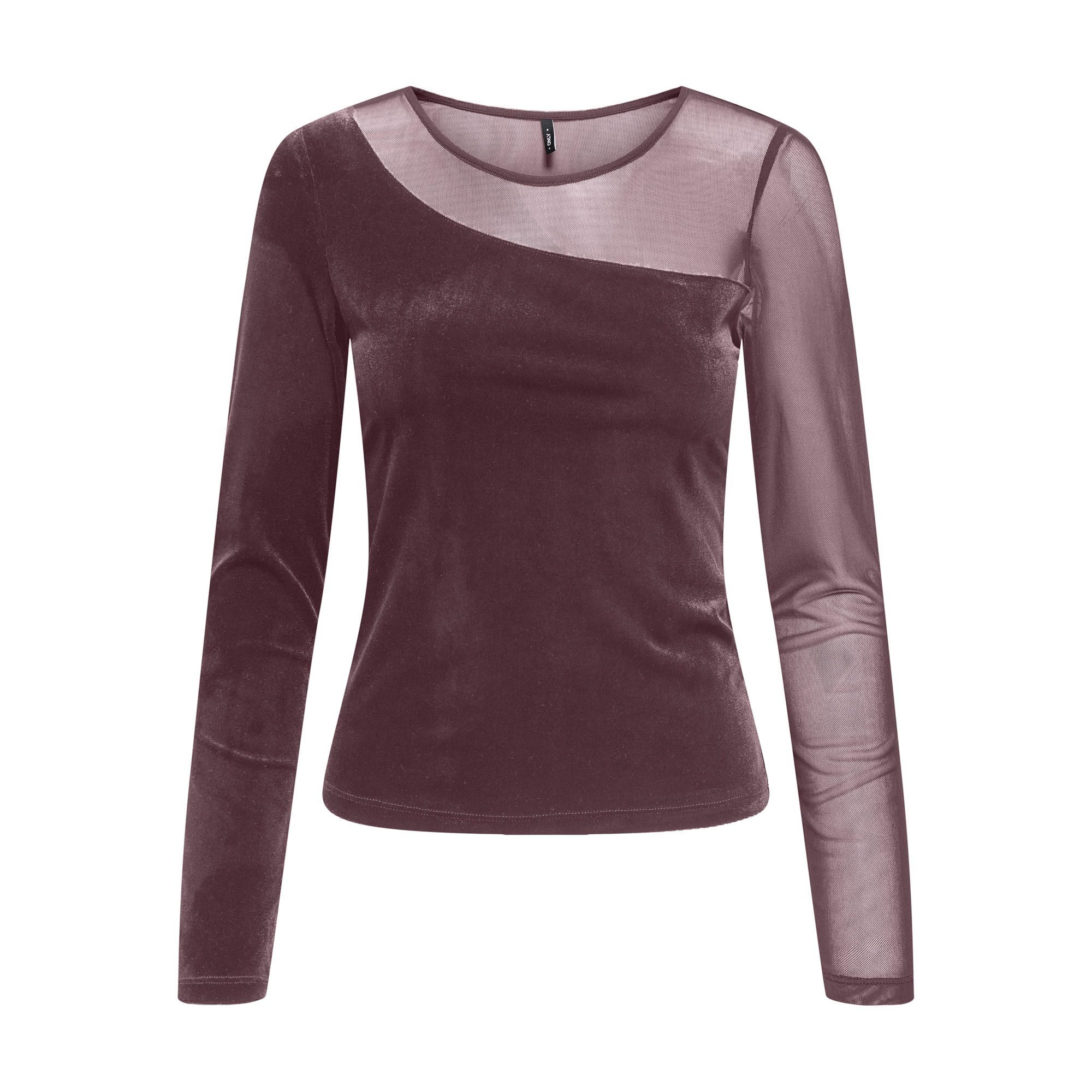 Only Shirt met lange mouwen ONLSMOOTH L/S MESH MIX TOP BOX JRS