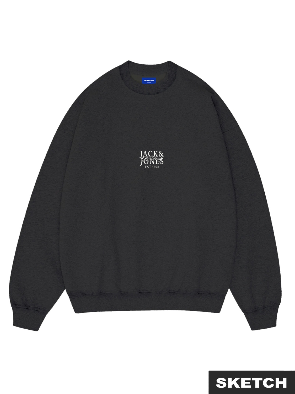 Jack and Jones Jorbleecker Aop Box Sweat Crew Neck