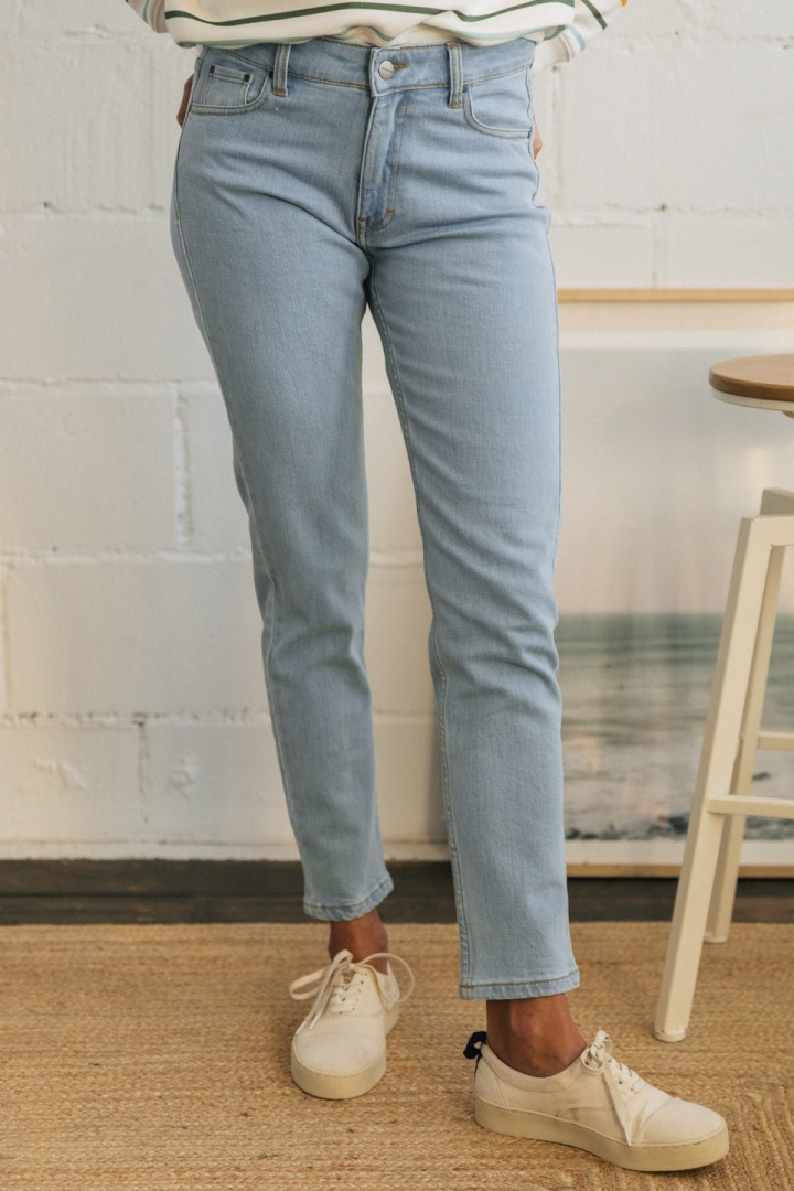 TWOTHIRDS Damen vegan Jeans La Graciosa Himmelblau