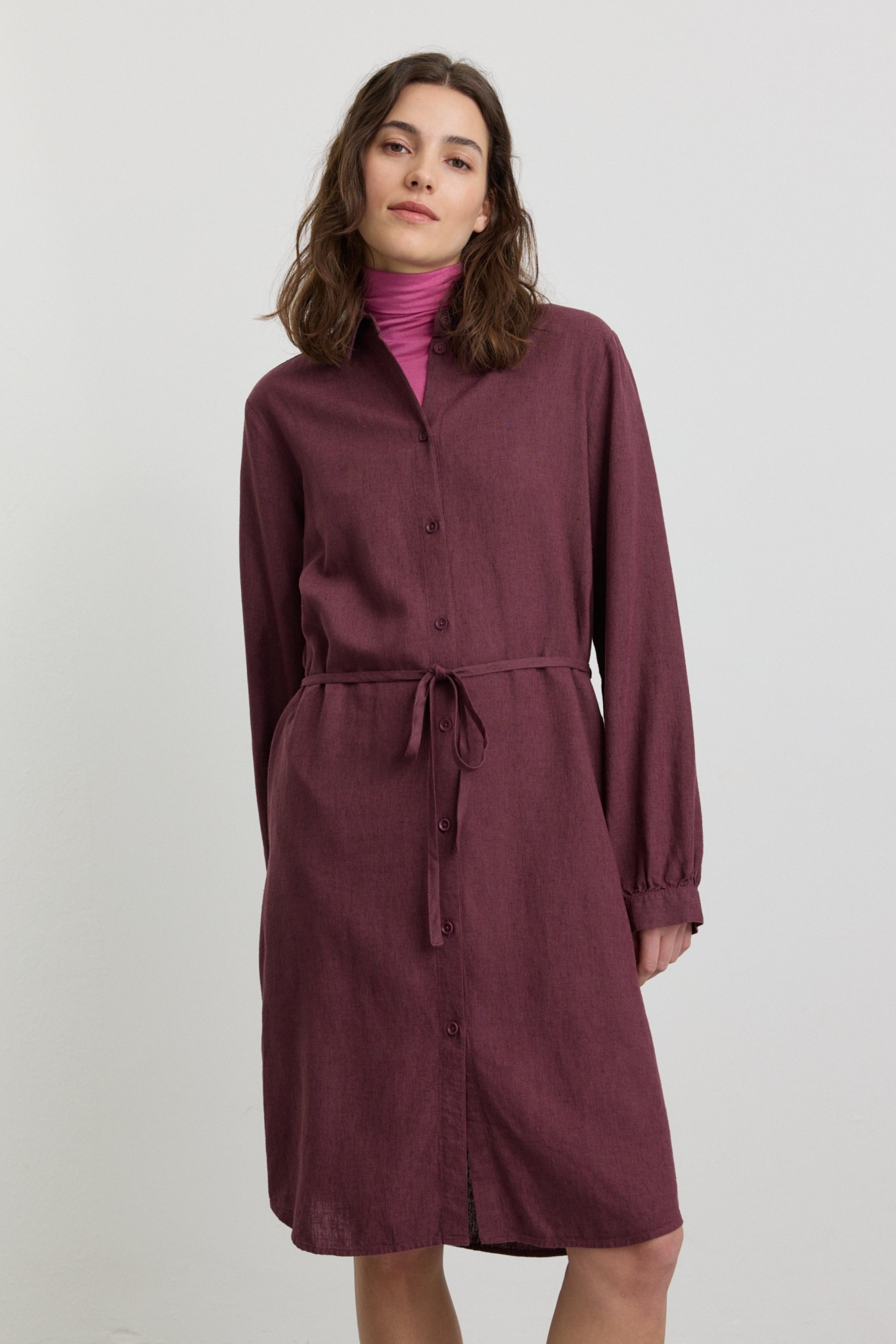 Recolution Damen vegan Kleid Melon Dunkel Pflaume