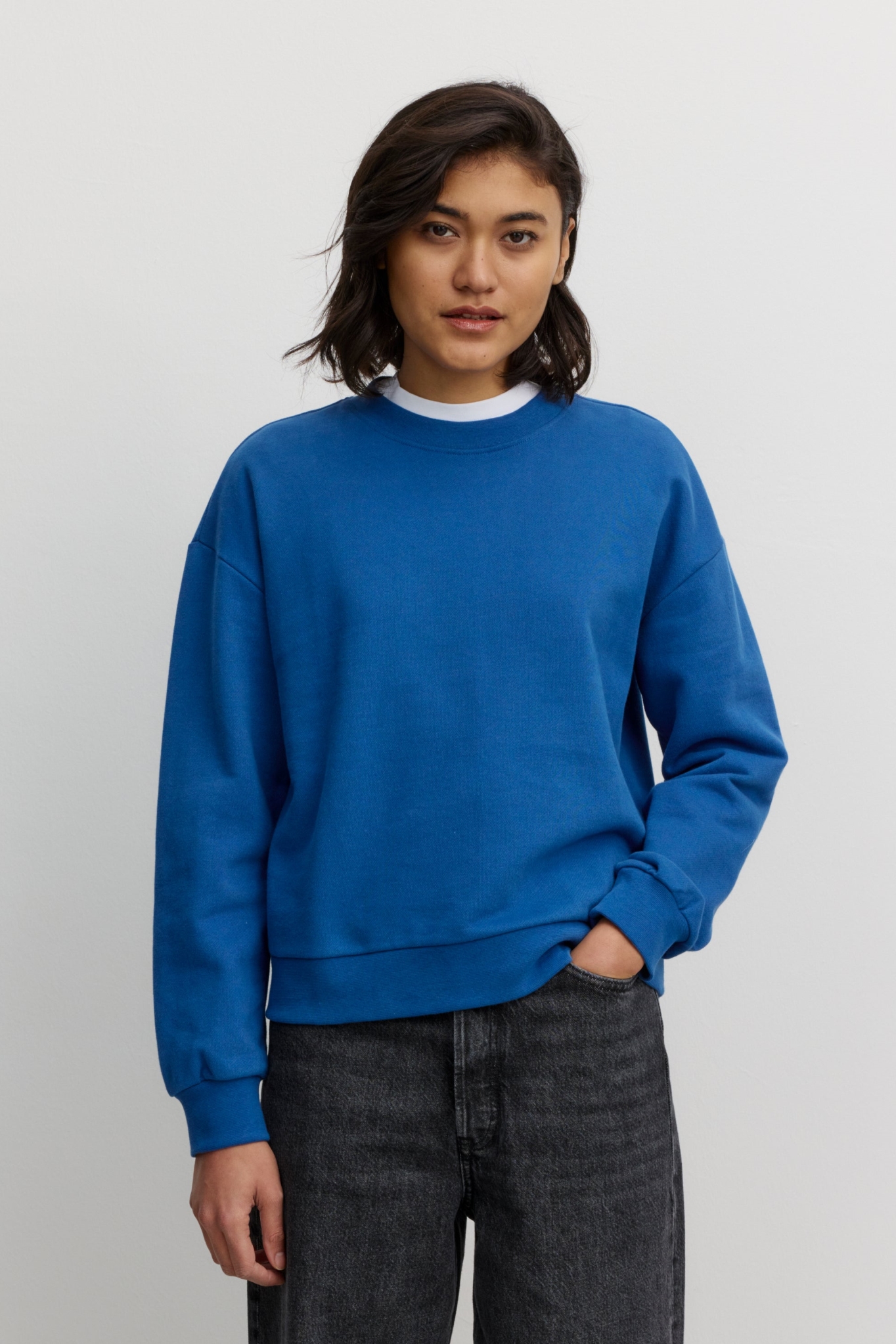 Recolution Damen vegan Sweatshirt Nerine Lapislazuli Blau