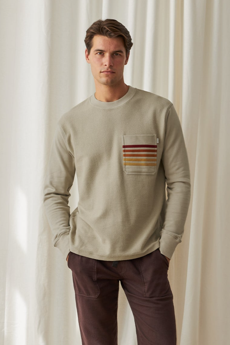 TWOTHIRDS Herren vegan T-Shirt Portaferry Feder Grau