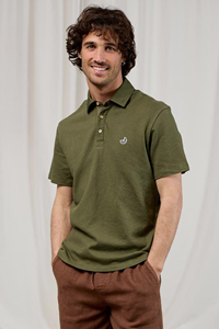 TWOTHIRDS Herren vegan Polohemd Kahuku Efeugr&Atilde;&frac14;n