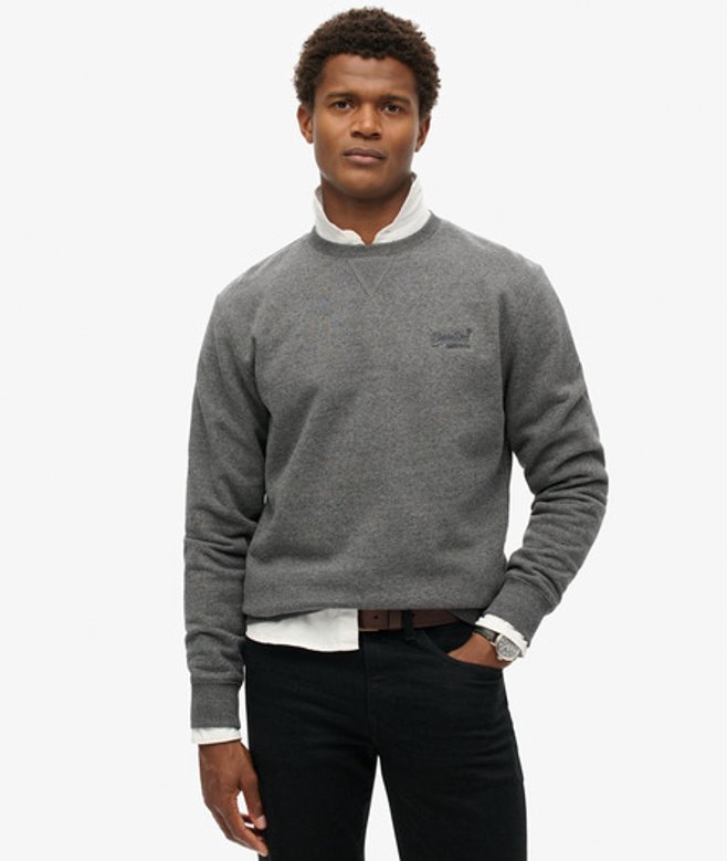 Superdry Essential Logo Crew Sweatshirt Grijs