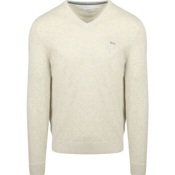 Mcgregor Trui  Trui Merino Blend V-Hals Off White