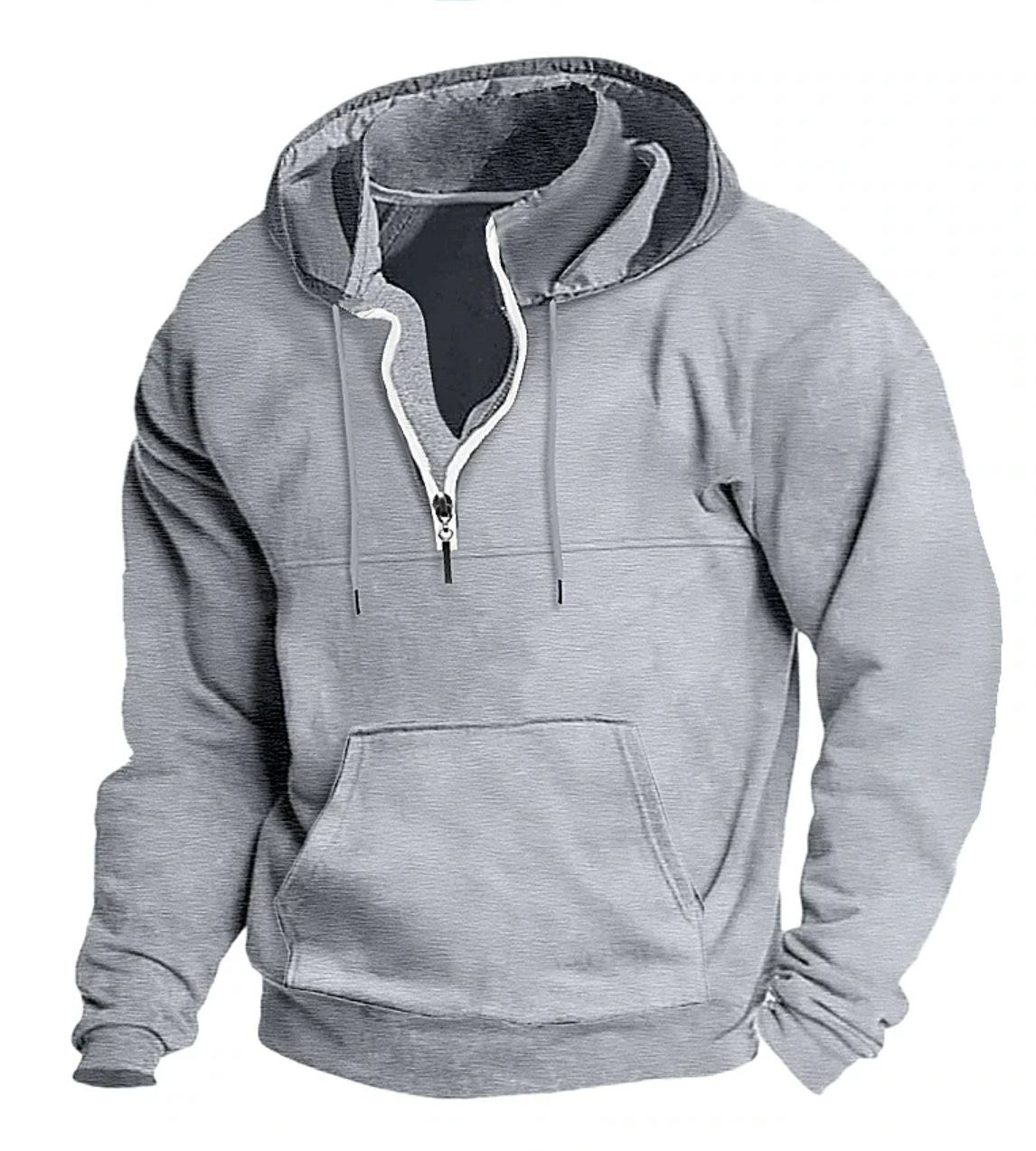 Super Select 2023 Herfst/Winter Heren Bedrukt Hooded Sweatshirt - Dikke Casual Jas XL lichtgrijze kleur