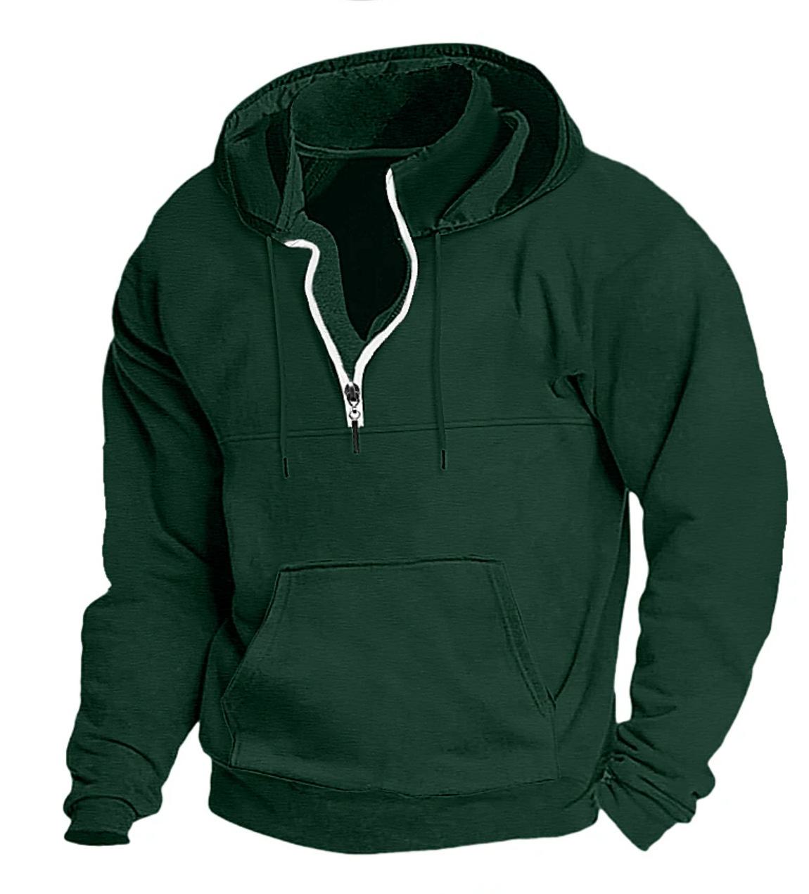 Super Select 2023 Herfst/Winter Heren Bedrukt Hooded Sweatshirt - Dikke Casual Jas 3X Large groen