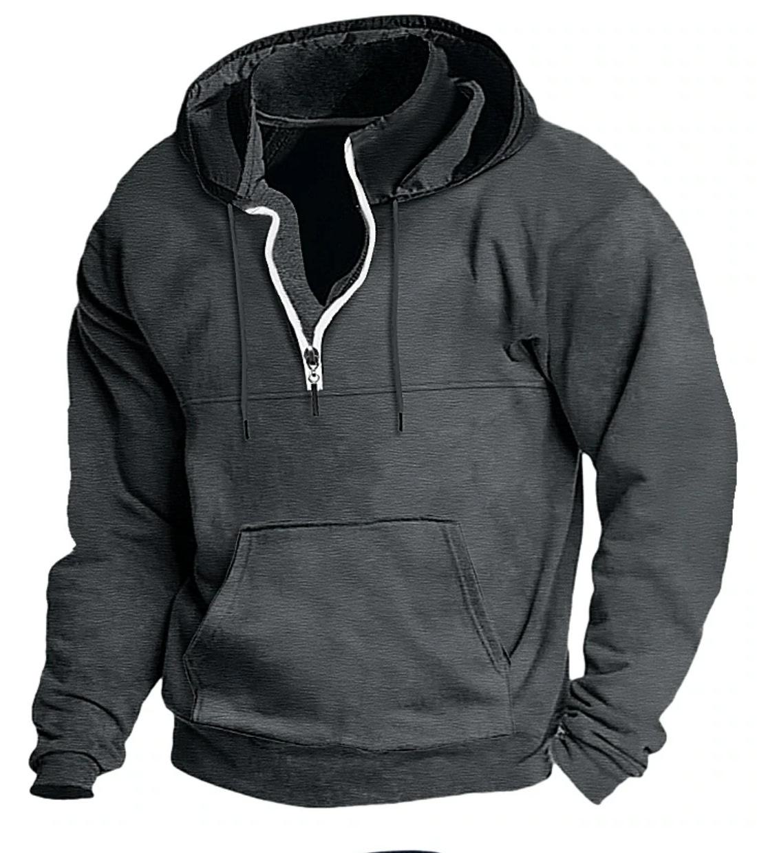 Super Select 2023 Herfst/Winter Heren Bedrukt Hooded Sweatshirt - Dikke Casual Jas 3X Large donkergrijze kleur