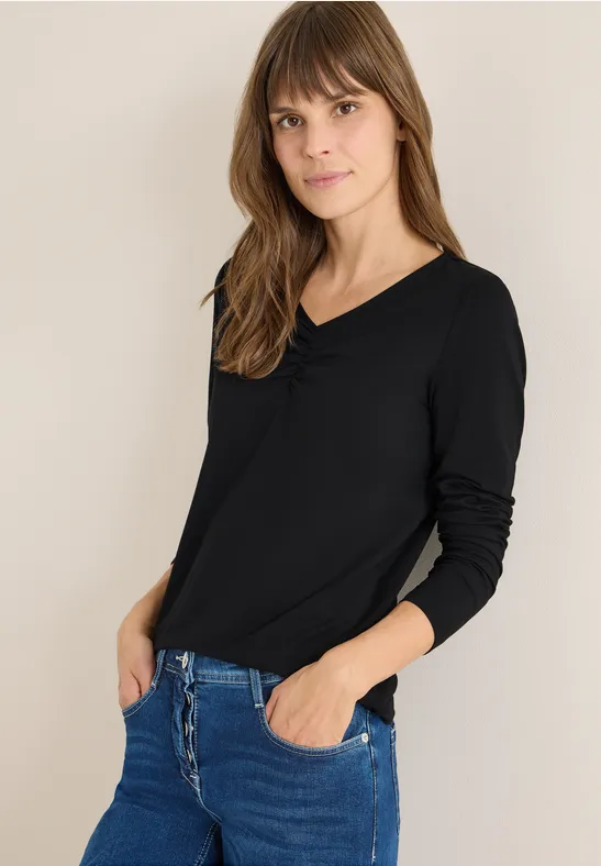 Cecil Shirt met V-hals