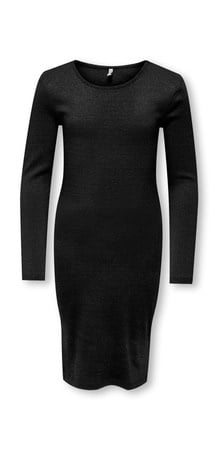 Kids ONLY winter jurk meisjes - zwart - KogTrinny - tight fit - glitter