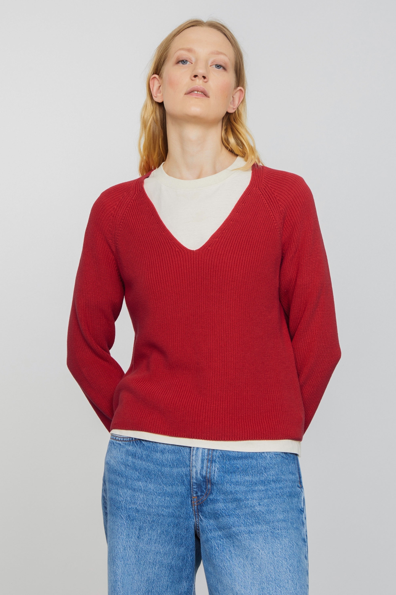 Recolution Damen vegan Pullover Arugula Mars Rot