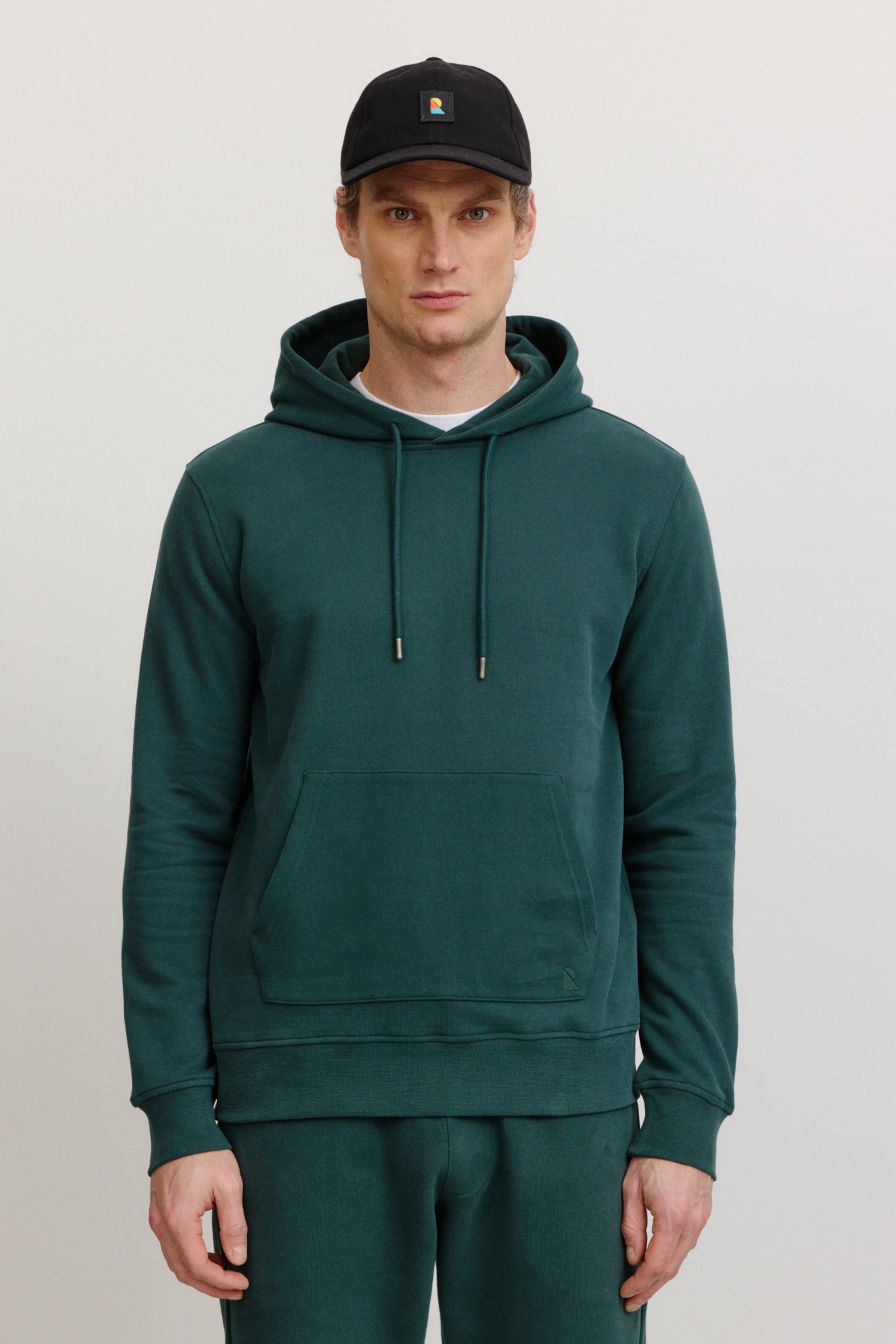 Recolution Herren vegan Hoodie Duranta TiefgrÃ¼n