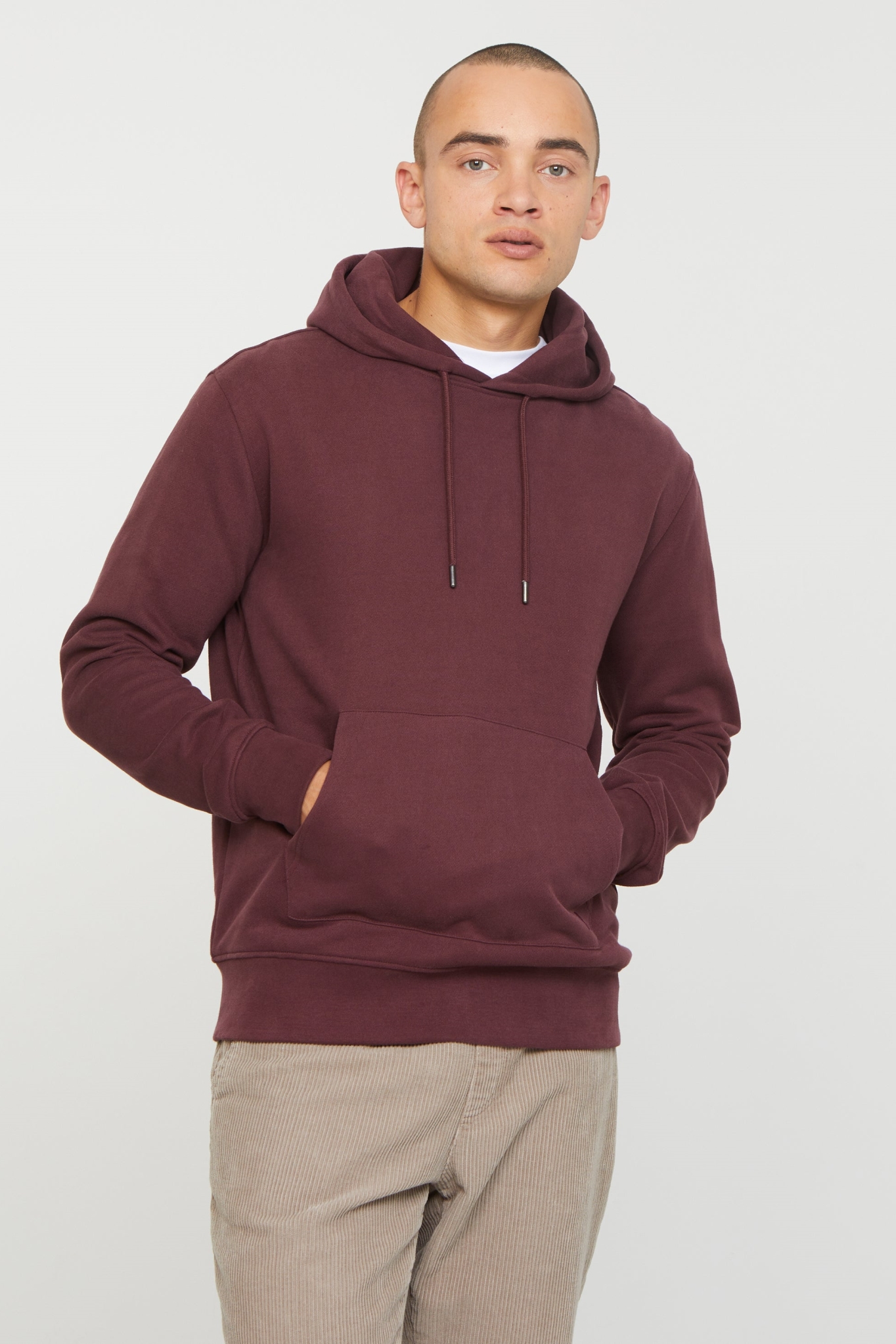 Recolution Herren vegan Hoodie Duranta Dunkel Pflaume