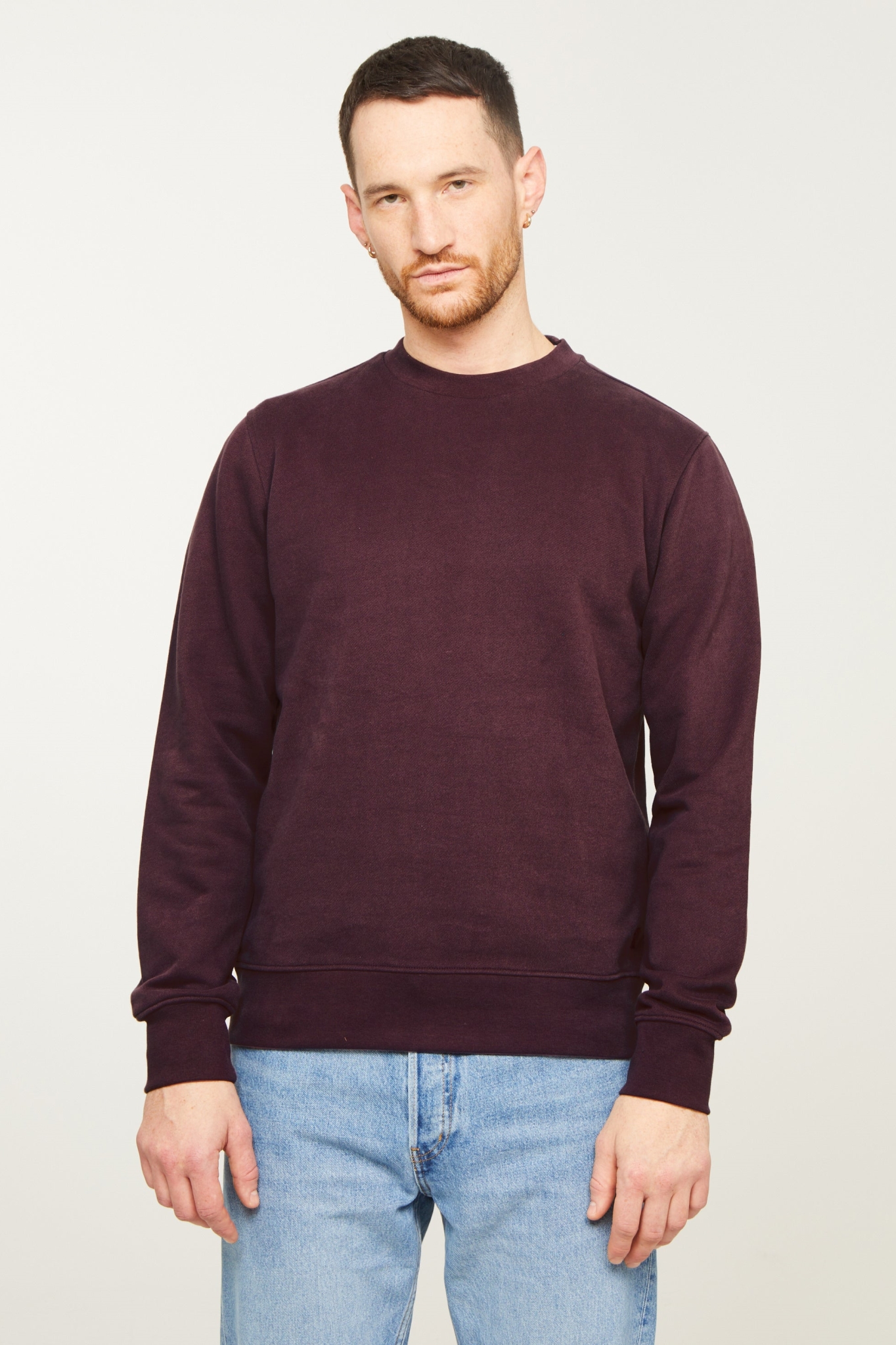 Recolution Herren vegan Sweatshirt Tamarillo Dunkle Pflaume