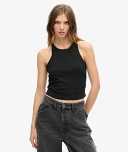 Superdry Tanktop met Ruches Zwart