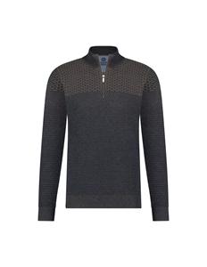 Fellows United Pullover Half Zip Plated 2 Str Brown  