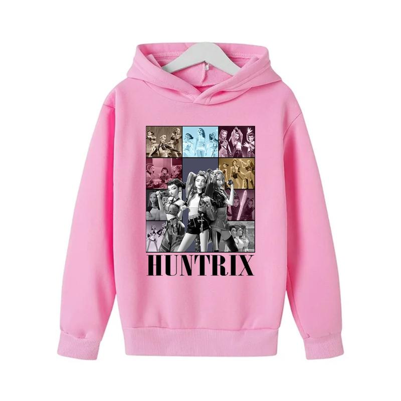 Anying TEC Herfst Kinderen Lange Mouw K-Pop Demonenjagers Hoodie, Zacht Fleece Sweatshirt, Warme Casual Bovenkleding voor Jongens en Meisjes 170cm