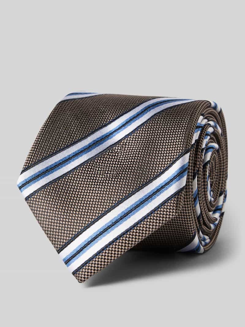 MONTI Stropdas THOMA van zuiver zijde - met klassiek streepdessin en twillstructuur