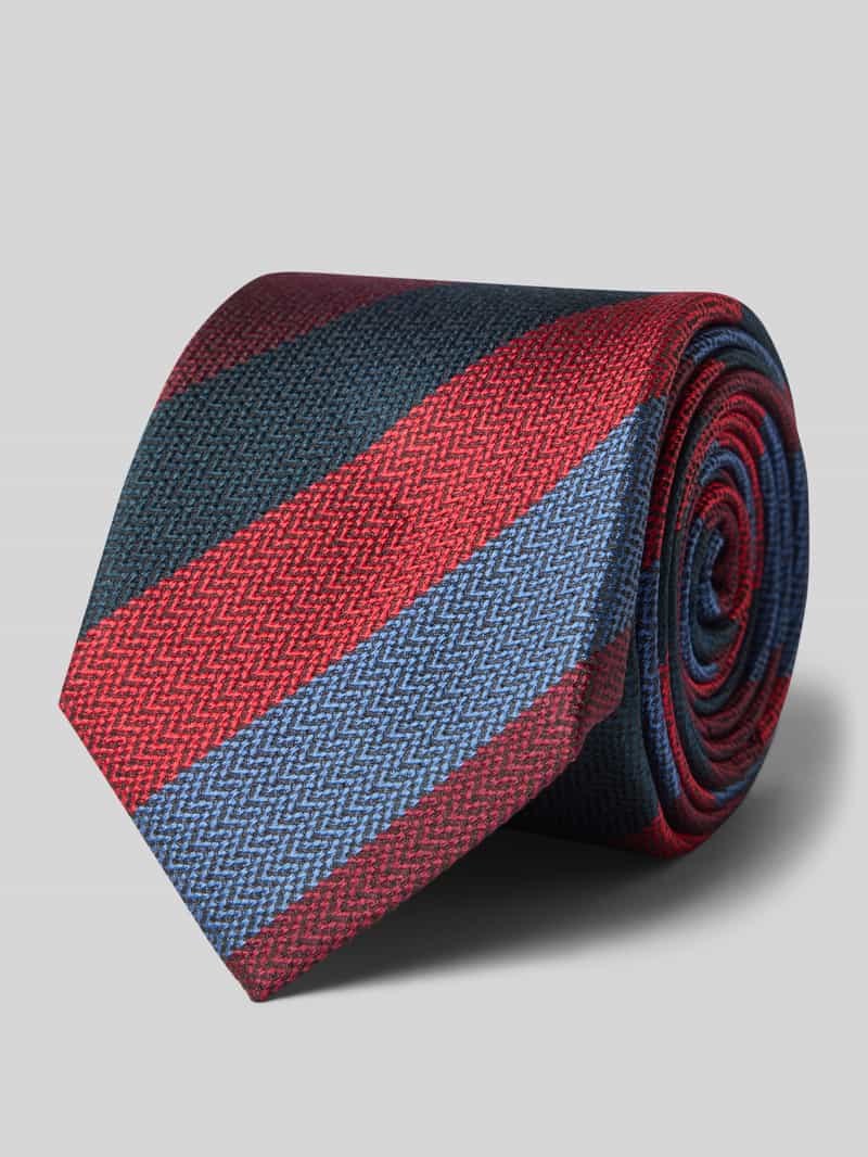 MONTI Stropdas THOMA van zuiver zijde - met klassiek streepdessin en twillstructuur