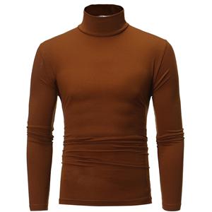 Fldy Casual slim-fit thermisch onderhemd met hoge hals en lange mouwen voor heren, thermisch basisshirt M
