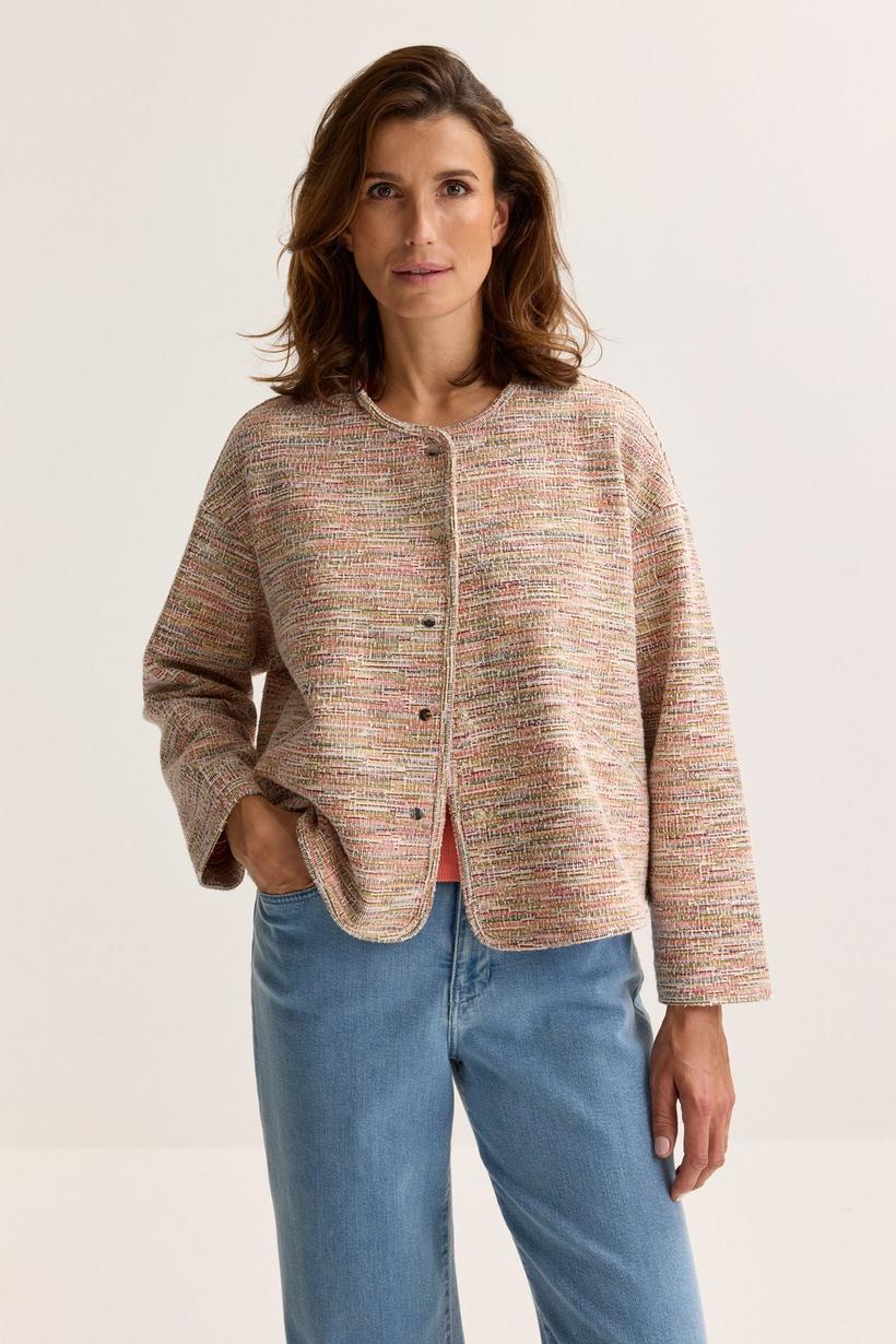 Mayerline Tweed Jasje Met Ronde Hals