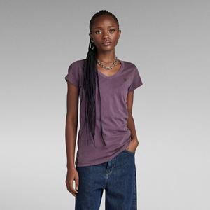 G-Star RAW Eyben Slim V-Hals Top - Paars - Dames