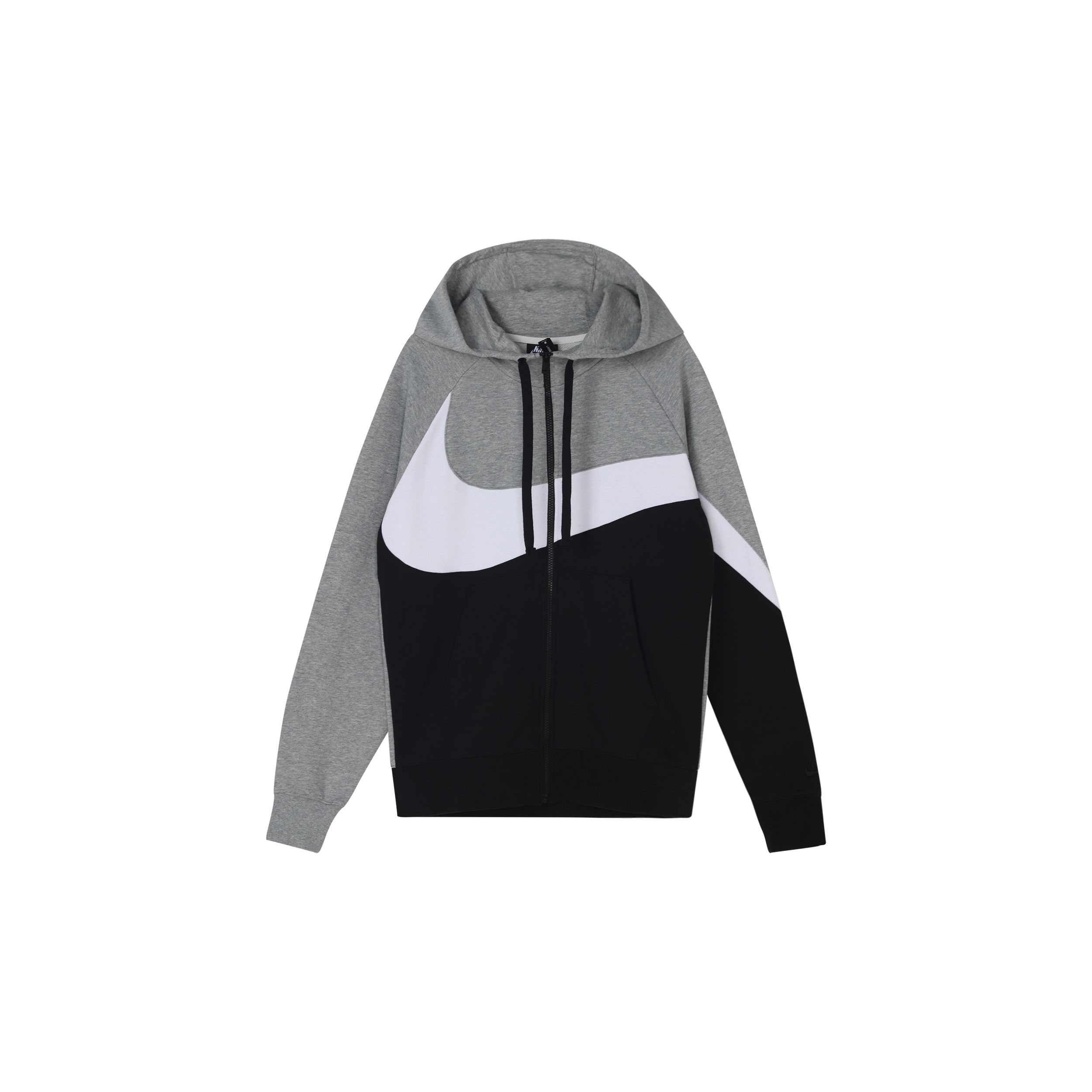 Nike Nsw Hoodie Groot Logo Gebreid Sweatshirt met Rits Heren Bovenkleding Grijs Wit AR3085-063 M
