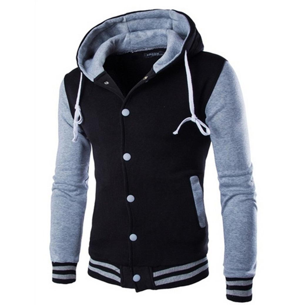 Peace SS Lente Herfst Heren Hoodie Klassiek Motorjack Sport Hoodie met Rits Sweatshirt Jas M