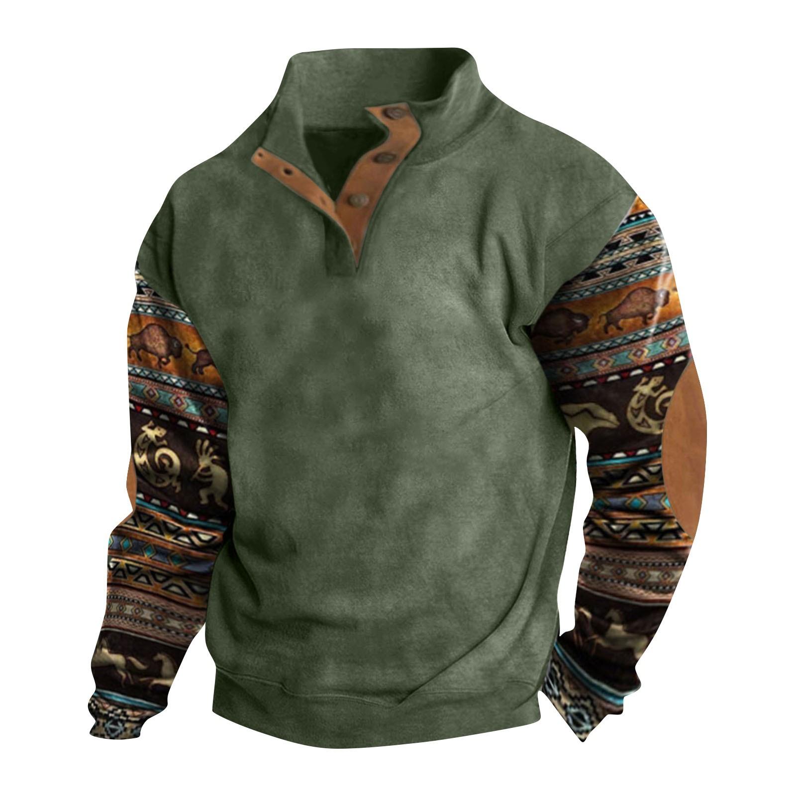 Electronics Gadgets Lente en herfst herensweatshirt met staande kraag is outdoor casual truien tops XXL