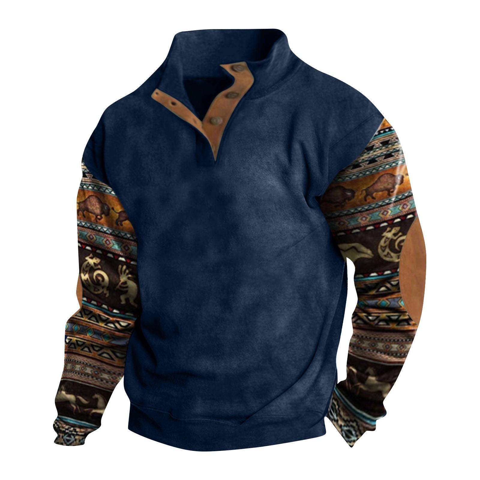 Electronics Gadgets Lente en herfst herensweatshirt met staande kraag is outdoor casual truien tops XXXL