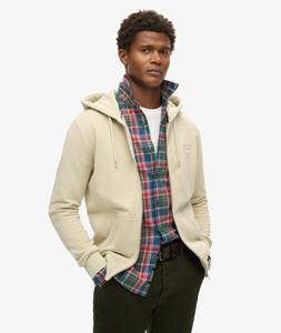 Superdry Essential Logo Hoodie met Rits Beige