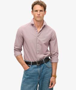 Superdry Casual Overhemd met Lange Mouwen Rood