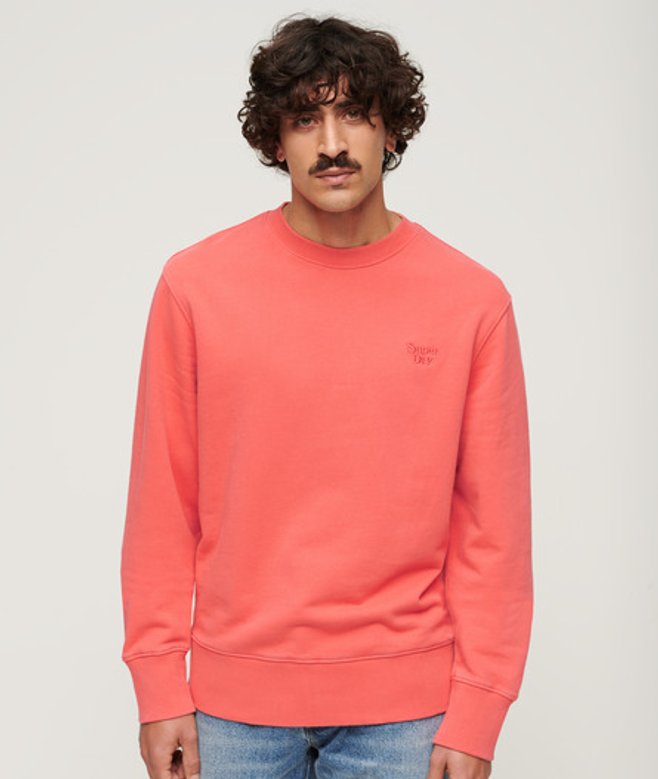 Superdry Vintage Sweatshirt met Wassing Cream