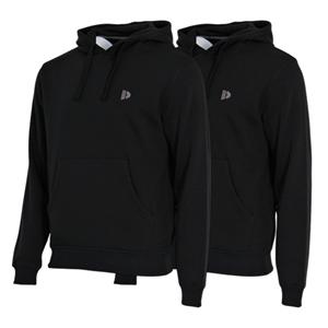 Donnay Donnay Heren - 2-Pack - Sweater met capuchon Sem - Zwart