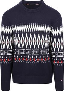 Tommy Hilfiger Fairisle Trui Print Navy
