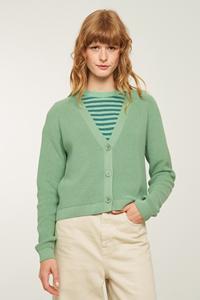 Recolution Damen vegan Strickjacke Puya Salbeigr&Atilde;&frac14;n