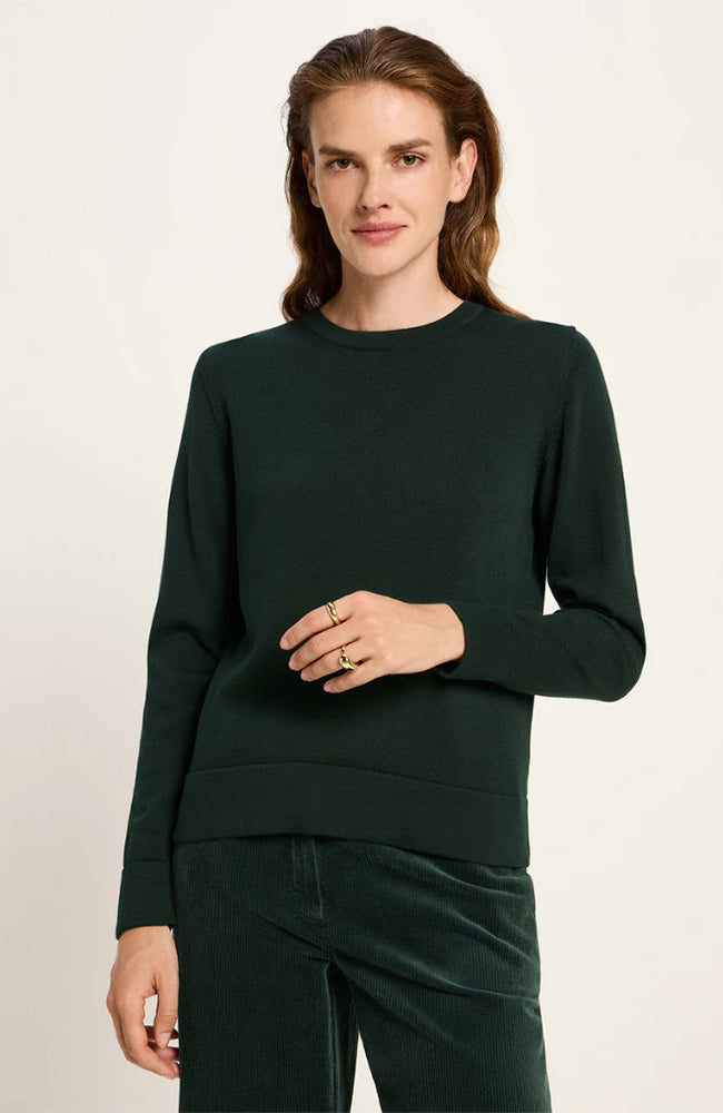 LANIUS Damen vegan Pullover  WaldgrÃ¼n