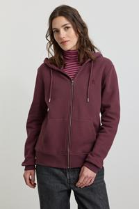 Recolution Damen vegan Sweatjacket Dahlia Dunkle Pflaume