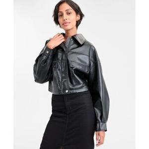 Guess Leren Jas  W5BL20 WGVR2-JBLK