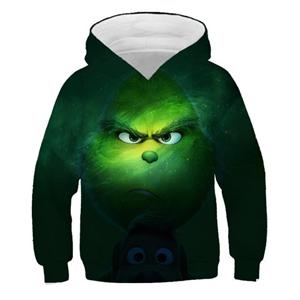 MINISO 2025 Kerst Grin-Chi Hoodie Kleding voor Kinderen Jongens Meisjes Mode Hoodie Lange Mouw Top Oversized Streetwear Vintage Jas met Capuchon 11-12 Years