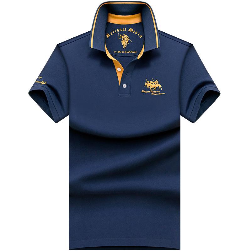 The BAY Paul Heren High-End Poloshirt - Zomer Korte Mouw Revers, Puur Katoen, Plus Size Beschikbaar 3XL (170-185 jin)