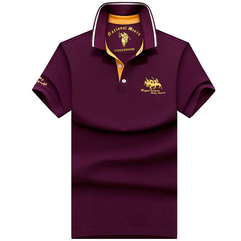 The BAY Paul Heren High-End Poloshirt - Zomer Korte Mouw Revers, Puur Katoen, Plus Size Beschikbaar 5XL (205-230 jin)