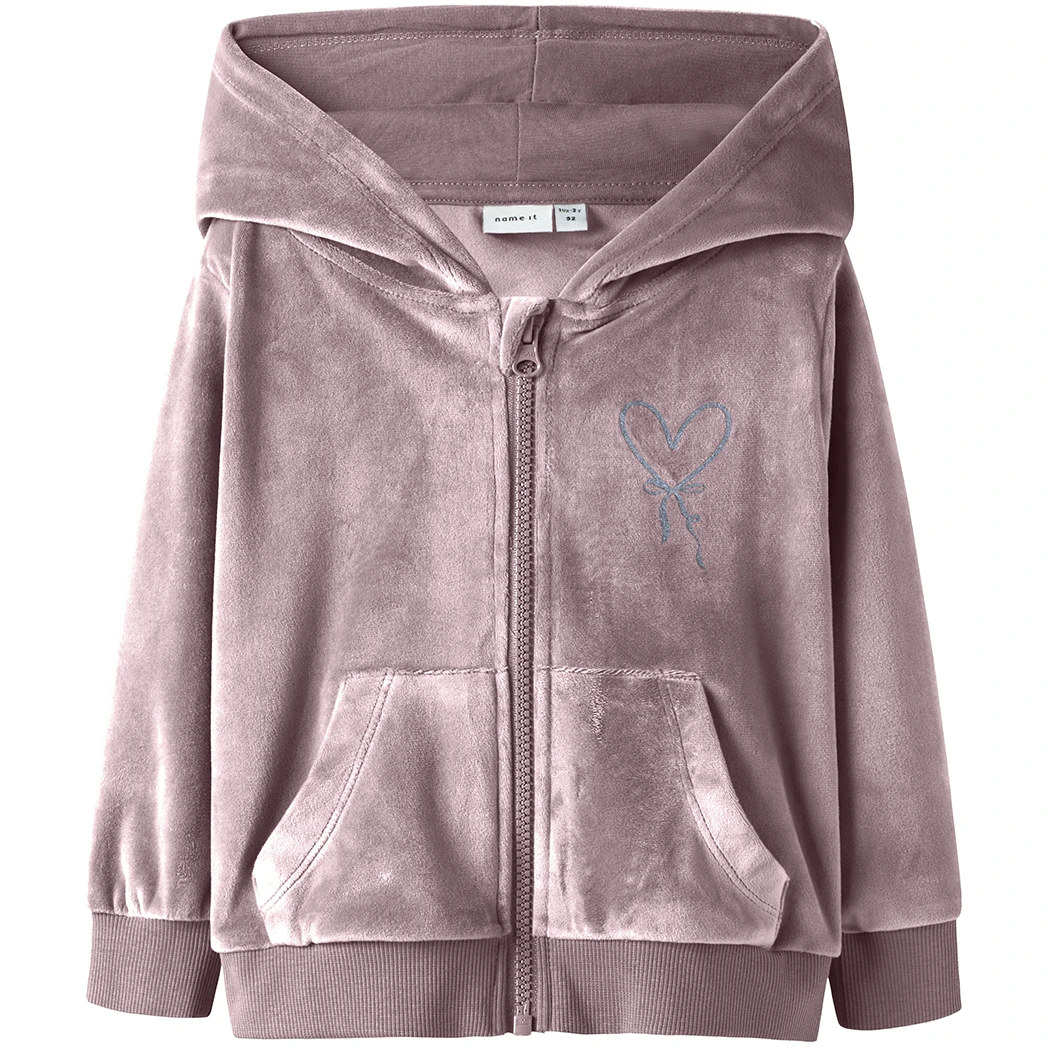 Name It-collectie Vest velours Selour (keepsake lilac)