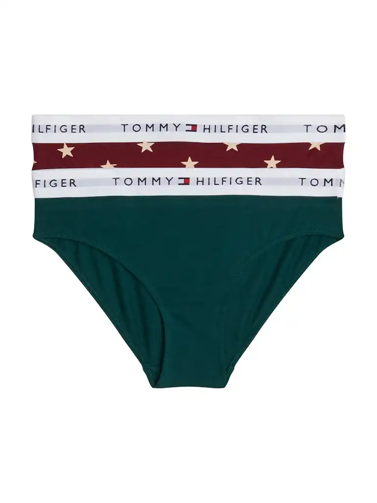 Tommy Hilfiger 2-pak meisjes slips- Zwart/wit - Meisjes onderbroeken