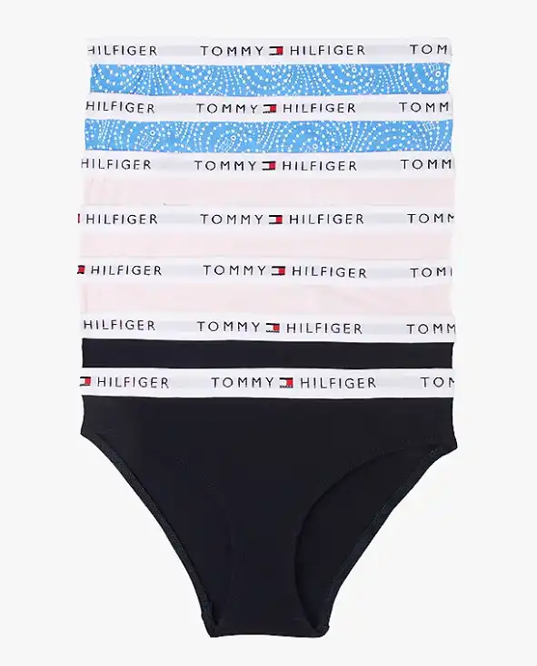 Tommy Hilfiger 7-pak meisjes slips - Katoenen meisjes merk onderbroeken