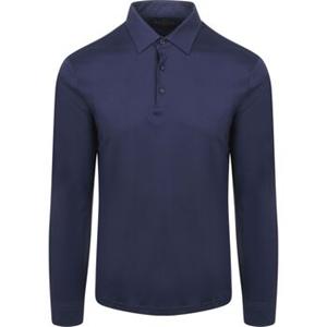 Desoto Polo Shirt Lange Mouw  Longsleeve Poloshirt Essential Navy