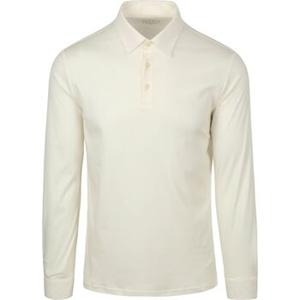 Desoto Polo Shirt Lange Mouw  Longsleeve Poloshirt Essential Off White